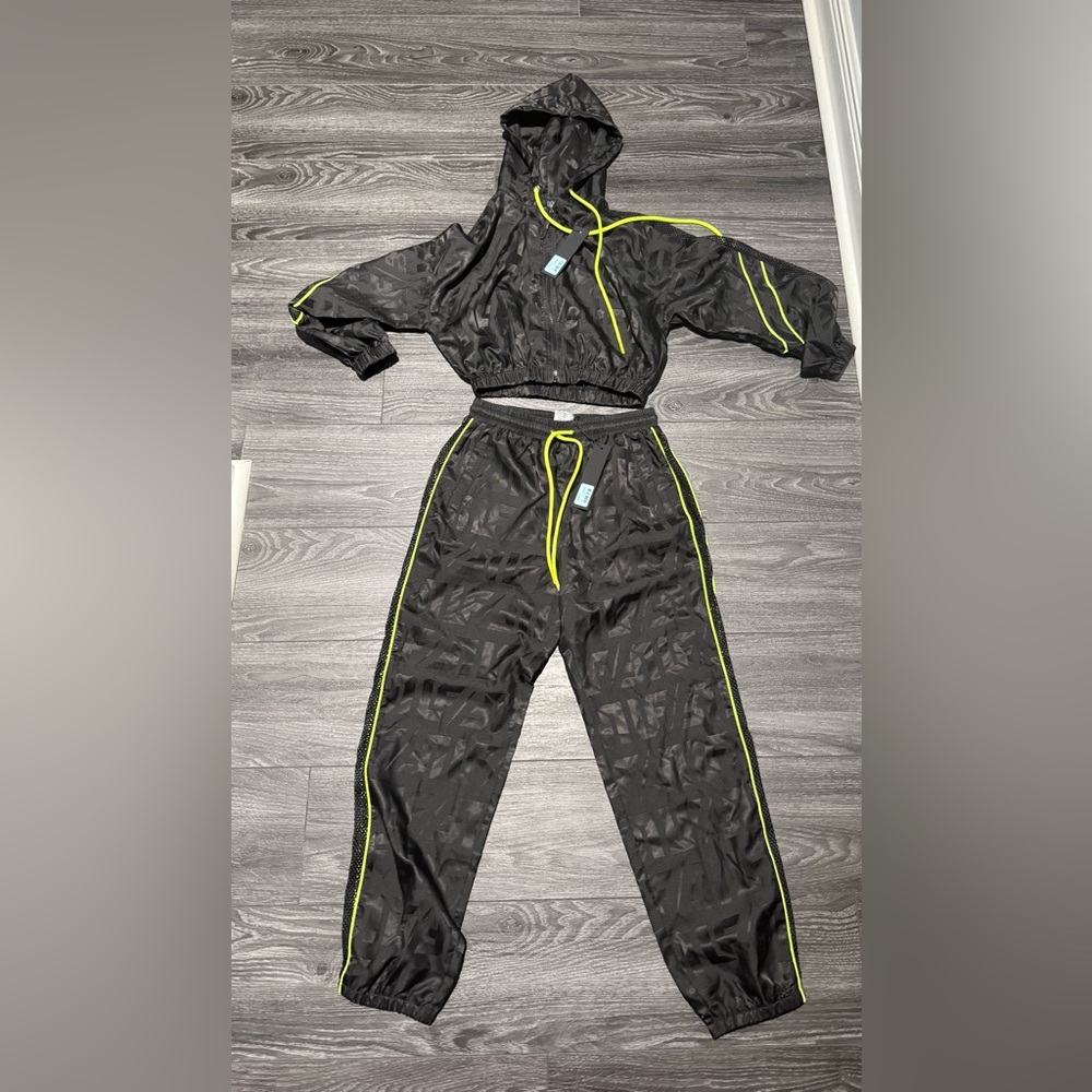 NWT LF Black and Neon Tracksuit